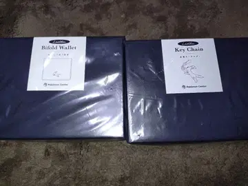 천연 가죽 키링 접이식 지갑 블래키