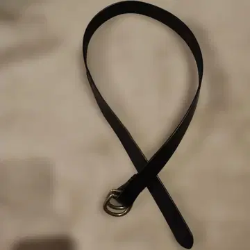 이탈리아제 가죽 블랙 벨트 D링