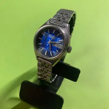 세이코 SEIKO AUTOMATIC 블루 다이얼 손목시계 배터리 방전