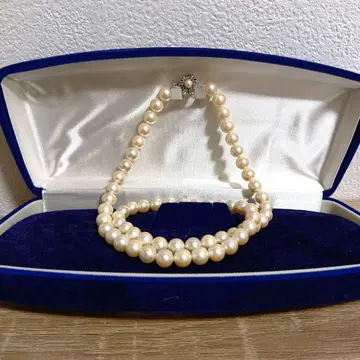 실버 금장 장식 진주 펄 목걸이