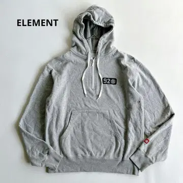 ELEMENT 엘리먼트 후드티 소매 손가락 통과 그레이 남성용 M