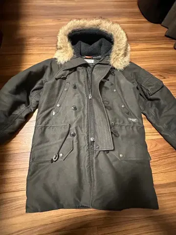 밀리터리 자켓 다크 그린 퍼 포함