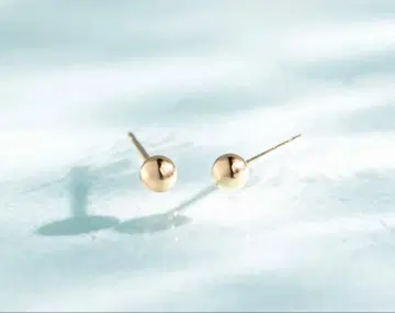 골드 볼형 귀걸이 케이스 포함