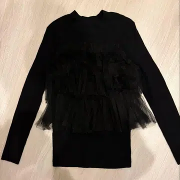 마이 스트라다 튤 니트 블랙