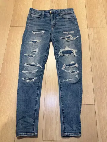 AMERICAN EAGLE 스키니 데님 데미지 진