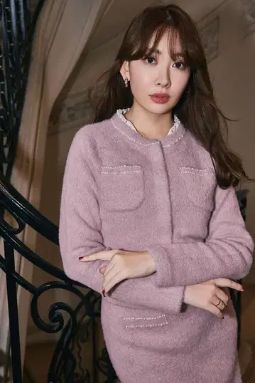 Herlipto Corinthia Shaggy Knit Set