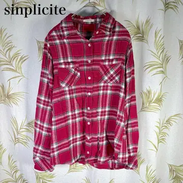 [삼프리시테] 체크 셔츠 플란넬 셔츠 가을/겨울 인도산 코튼