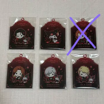 LUNA SEA x 쿠로미 (KUROMI) 아크릴 키링 5종