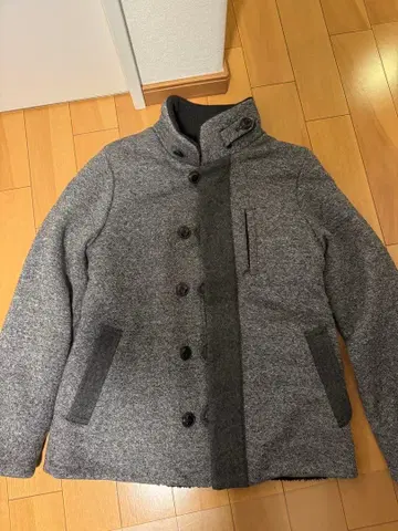 BLUEBLUE 그레이 버튼 부착 자켓 L 사이즈