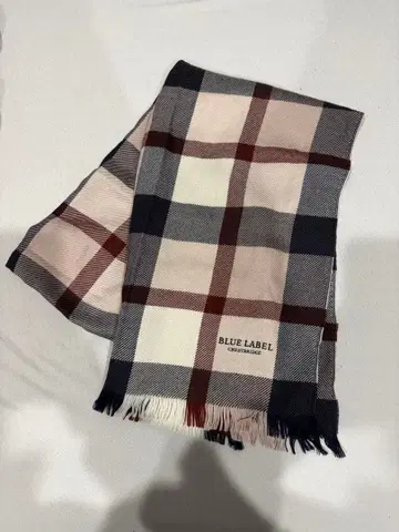 BLUE LABEL 체크 무늬 머플러