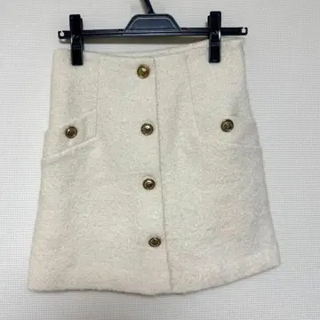 SANDRO 화이트 미니 스커트