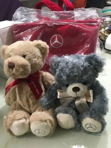 벤츠 테디베어 페어 토트백 세트