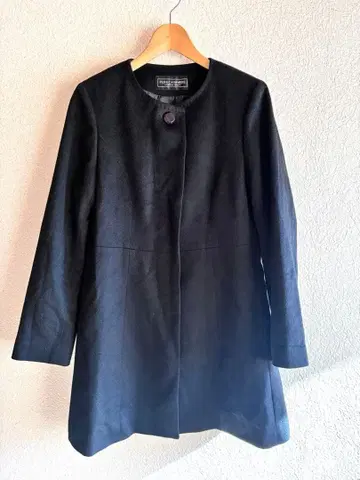 PURE CASHMERE 블랙 캐시미어 롱 코트 M 사이즈