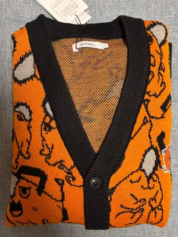 그라니프 graniph 체인소 맨 포치타 자카드 가디건