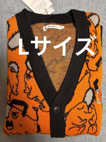 그라니프 graniph 체인소 맨 포치타 자카드 가디건 L