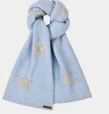 스타 패턴 머플러 라이트 블루