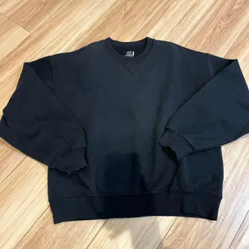 FRUIT OF THE LOOM 블랙 맨투맨 M