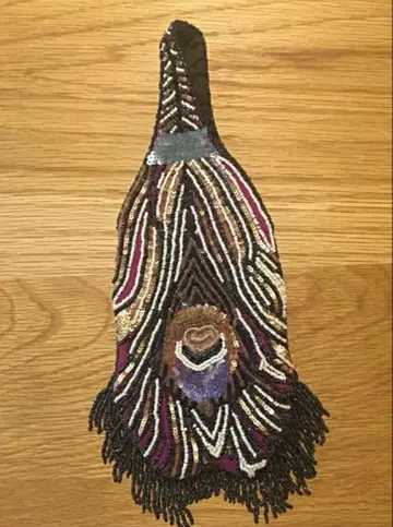 자만피에슈 비즈 자수 백 공작 결혼식