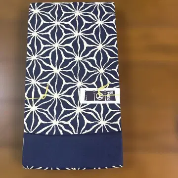 파란색 꽃 무늬 유카타 오비