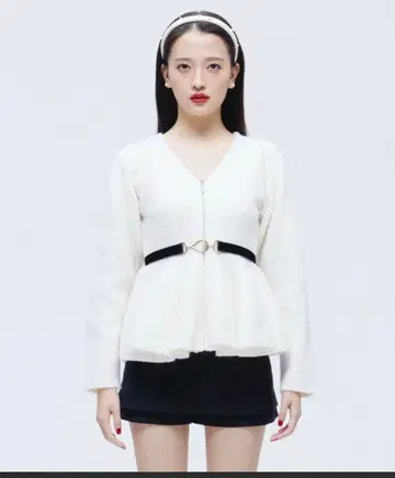 EIMY ISTOIRE 새상품급 페플럼 지퍼 풀오버