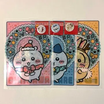 치이카와 x 세븐일레븐 콜라보 캔 거울과 클리어 파일 (6개 세트)