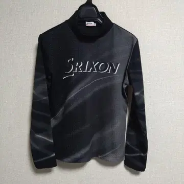 Srixon 블랙 긴팔 피케 셔츠 인기 블랙