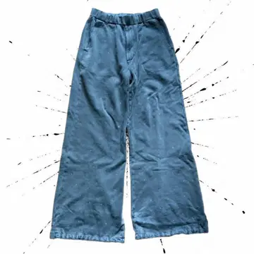 GRANCY 큐빅 스웨트 팬츠 헤이세이 시크 스타일 y2k