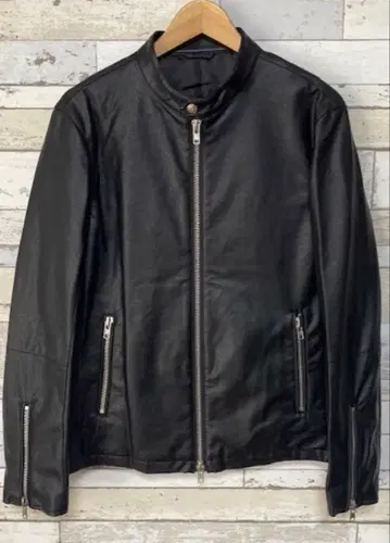 [ TESS ] 인조 가죽 싱글 라이더 자켓 M 사이즈