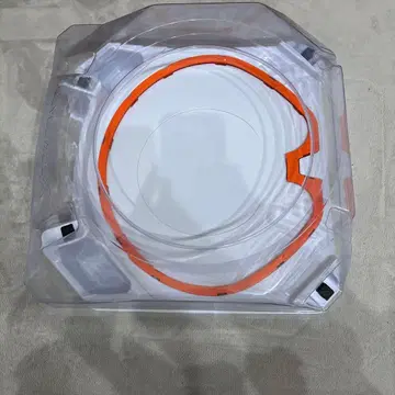 베이블레이드 스타디움 회전대 투명 오렌지