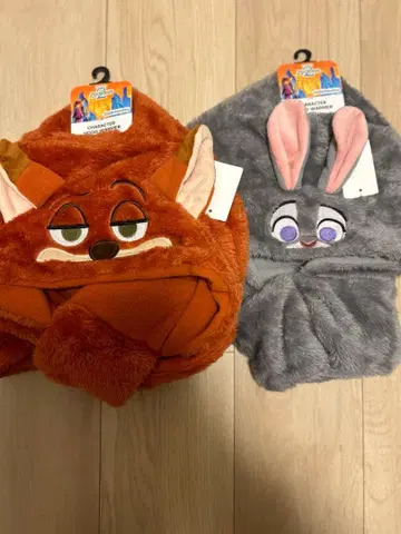 주토피아2 후드 부착 넥워머 세트 닉 주디 시마무라