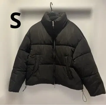 루즈 오버 숏 더블 지퍼 하이넥 패딩 자켓