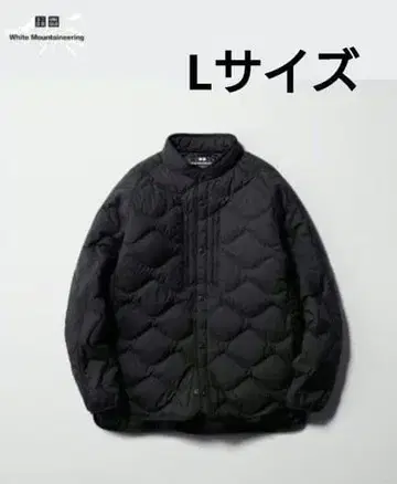 유니클로 화이트 마운티니어링 리사이클 하이브리드 다운 자켓 L