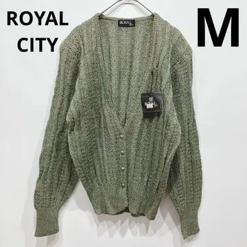[ 새상품 미사용 ] ROYAL CITY M 가디건 그린 계열