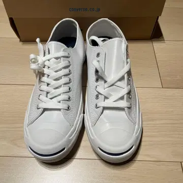 [ 새상품 ] Converse 잭퍼셀 화이트 가죽 27cm