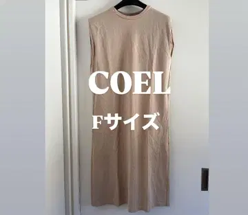 COEL 코엘 슬리브리스 롱 원피스 베이지 계열 F 사이즈