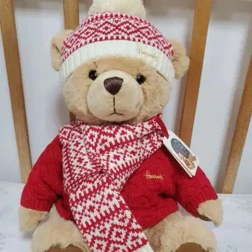해롯 테디베어 2025년 크리스마스베어 곰돌이 봉제 인형