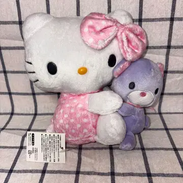 [ 새상품 ] 초레어 산리오 헬로키티 봉제 인형 후코쿠 생명 한정판