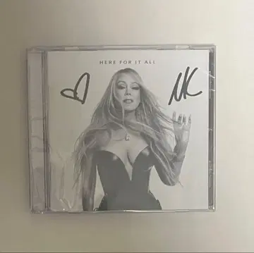 친필 사인 머라이어 캐리 Here for it all CD 하트 포함