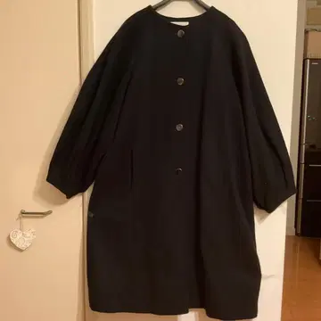 MOGA 블랙 롱 코트