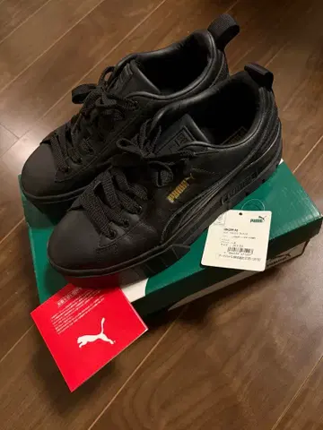 PUMA 메이즈 클래식 블랙 스니커즈 24.5cm