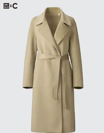 uniqlo c 더블 페이스 랩 코트