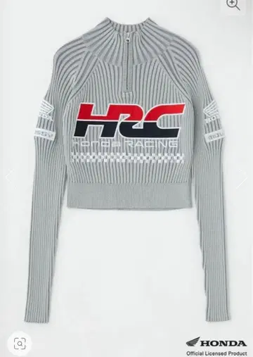 MOUSSY x HONDA HRC 긴팔 상의 그레이