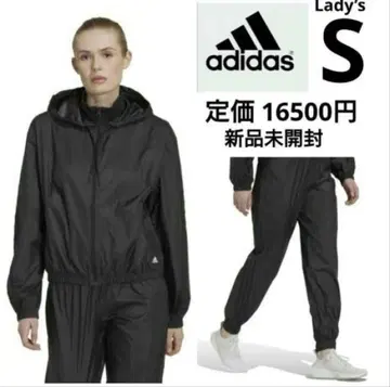 아디다스 윈드 브레이커 상하의 블랙 여성용 S 미사용 새상품