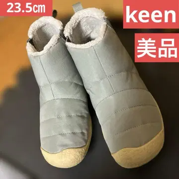 새상품급 KEEN 하우저 미드 사이드 고어 부츠 23.5cm 킨 카키