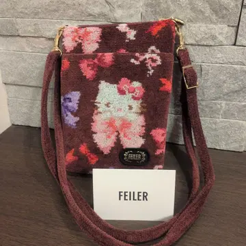 FEILER 헬로키티 리본 미니 숄더백 산리오