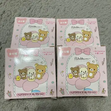 리락쿠마 헤어 클립 컬렉션 4개