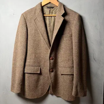 1960년대 빈티지 트위드 테일러드 자켓 S 사이즈 새상품급 브라운