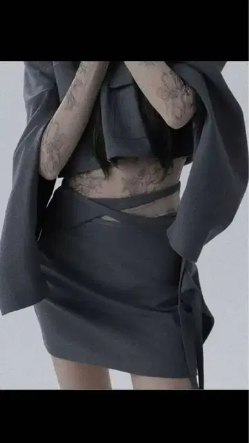 melt the lady ivy nano skirt gray M 사이즈