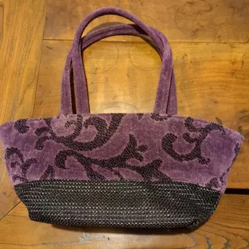 4 새상품급 [ FEILER 꽃무늬 슈니르 직조 핸드백 ]