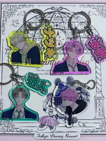 하나토유메 타몬군 이마돗치 시와스 유키 카페 아크릴 키링 세트